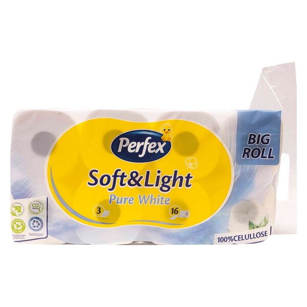 TOALET PAPIR PERFEX SOFT & LIGHT 3 SLOJA 16KOM*