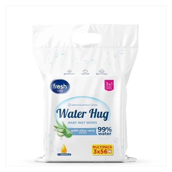 FRESH BABY WATER HUG VLAŽNA MARAMICA 3X56/1*