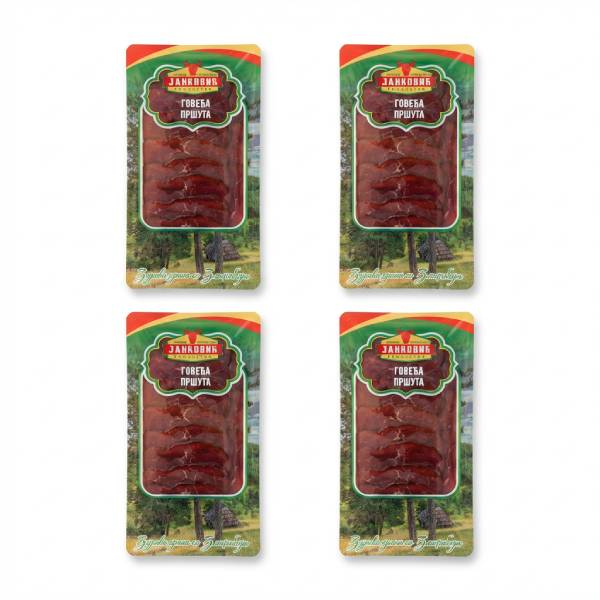 100G GOVEĐA PRŠUTA ZDRAVO SA ZLATIBORA SLAJS PAKET (4 komada)