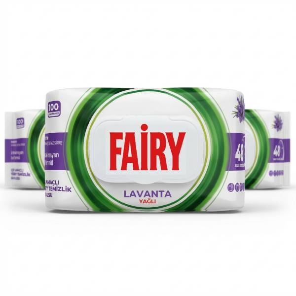 100/1 FAIRY VLAŽNE MARAMICE LAVANDA PAKET (6 komada)