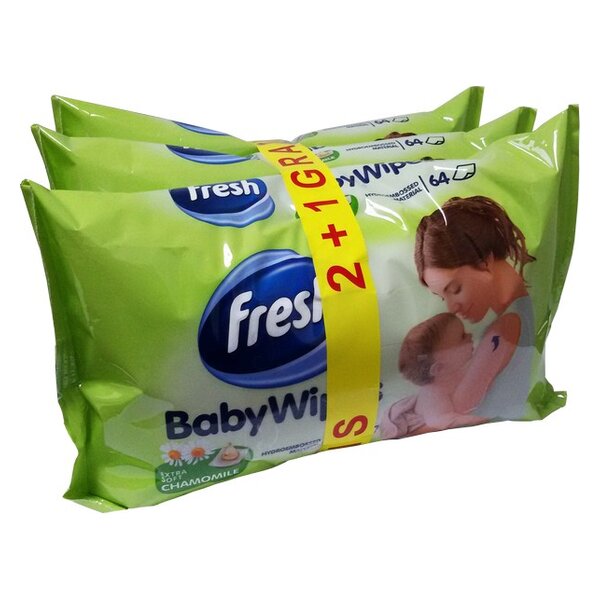 64/1 FRESH BABY KAMILICA VLAŽNA MARAMICA 2+1 GRATIS*