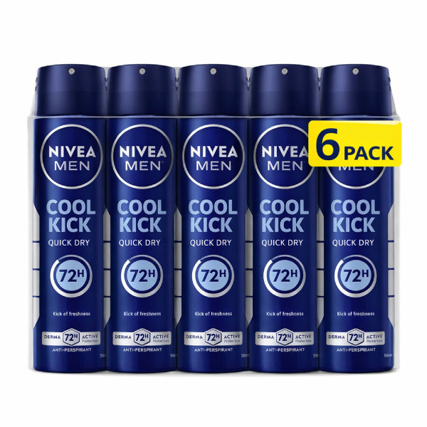 150ML NIVEA MEN DEO COOL KICK PAKET (6 komada)