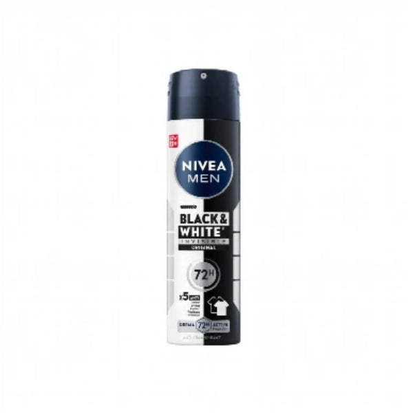 150ML NIVEA MEN DEO INVIS B&W