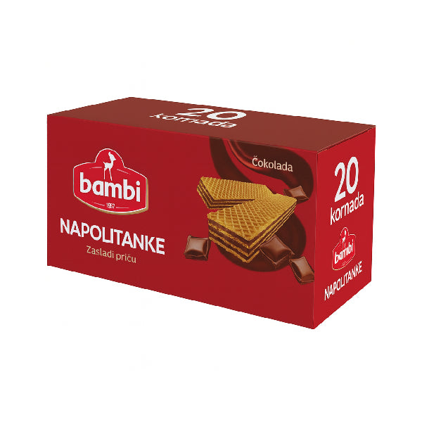 185G BAMBI NAPOLITANKE COKOLAD Paket (20 Komada)