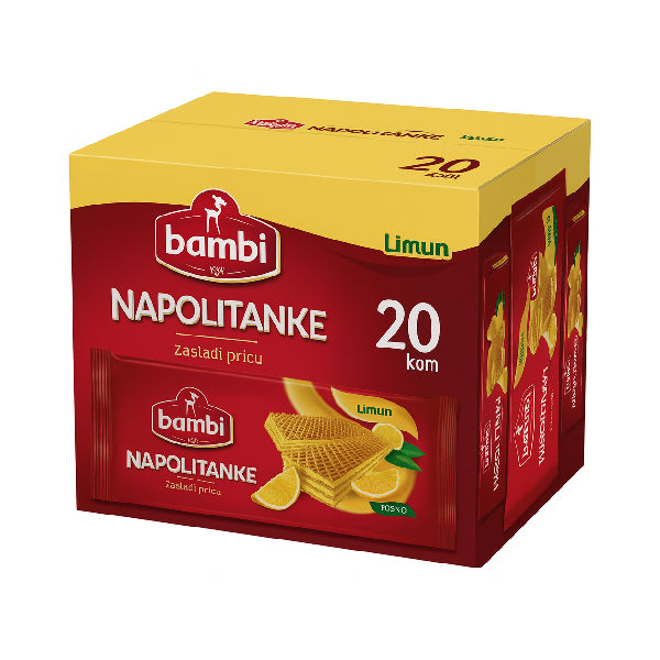 185G BAMBI NAPOLITANKE LIMUN Paket (20 Komada)