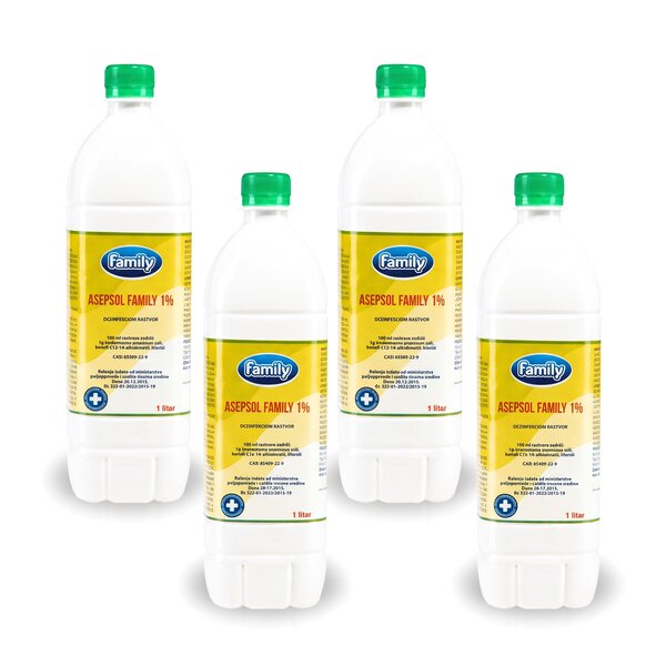1L FAMILY ASEPSOL 1% PAKET (4 komada)