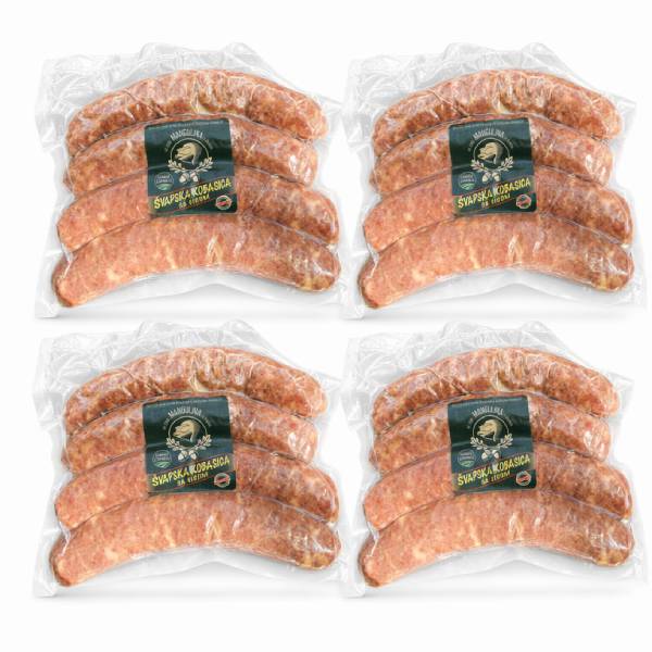 500G ŠVABSKA KOBASICA SA SIROM OD MANGULICE PAKET (4 komada)