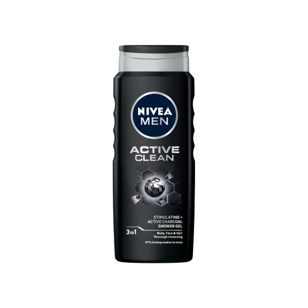 500ML NIVEA GEL MEN ACTIVE CLEAN