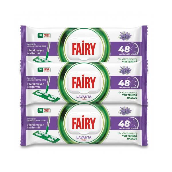 50/1 FAIRY MARAMICE ZA ČIŠĆENJE PODA LAVANDA PAKET (3 komada)