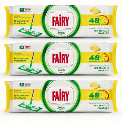 50/1 FAIRY MARAMICE ZA ČIŠĆENJE PODA LIMUN PAKET (3 komada)