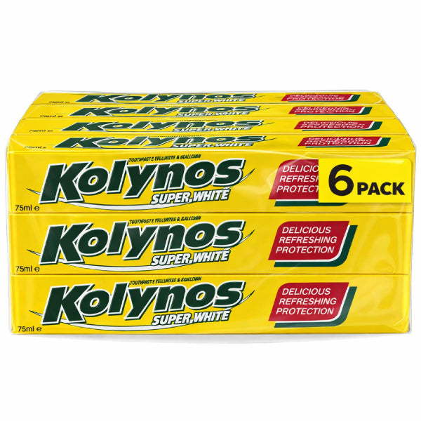 75ML KOLYNOS PASTA SUPER WHITE PAKET (6 komada)