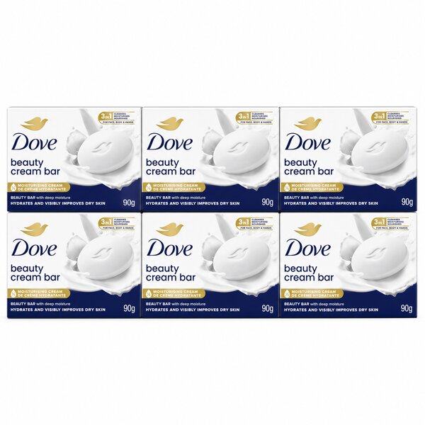 90G DOVE SAPUN BEAUTY CREAM PAKET (6 komada)