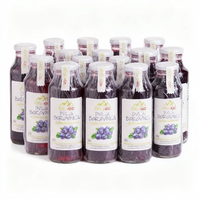 DIVLJA BOROVNICA 0,25L 100% HLADNO CEĐENI SOK Paket (20 Flašica)
