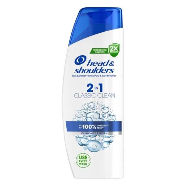 250ML HEAD & SHOULDERS SAMPON CLASSIC CLEAN 2U1*