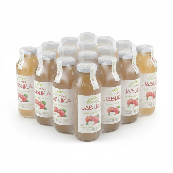 JABUKA 0,25L 100% HLADNO CEĐENI SOK Paket (20 Flašica)