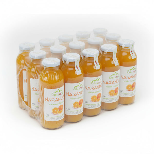 NARANDŽA 0,25L 100% HLADNO CEĐENI SOK PAKET (20 Flašica)