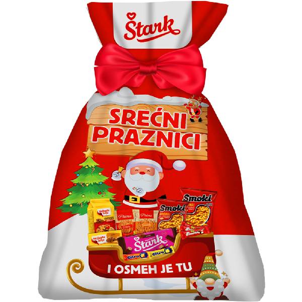 835G ŠTARK NOVOGODIŠNJI PAKETIĆ KESA