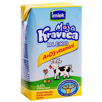 0.25L MOJA KRAVICA UHT DUGOTRAJNO MLEKO D3 3.2%MM