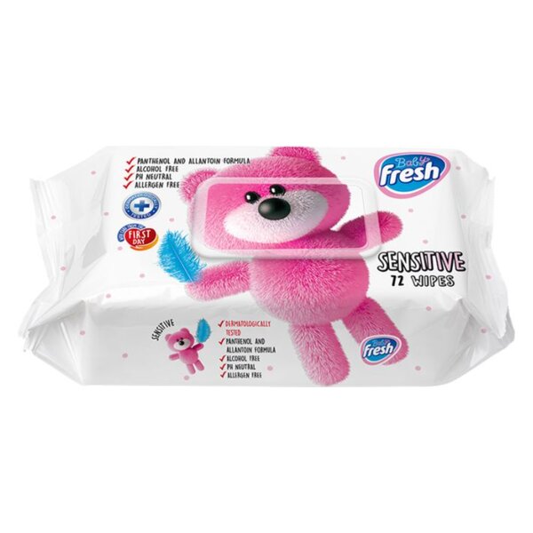 72/1 FRESH BABY SENZITIVE VLAŽNA MARAMICA FLIP TOP*