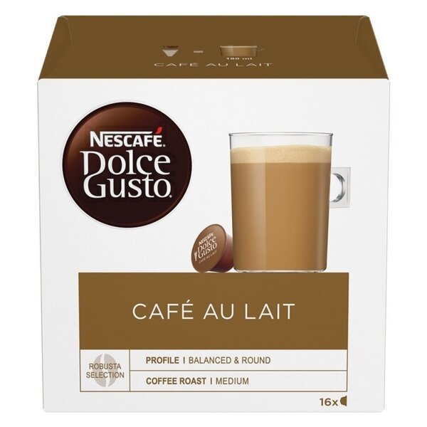 160G KAPSULE NESCAFE DOLCE GUSTO CAFE AU LAIT*