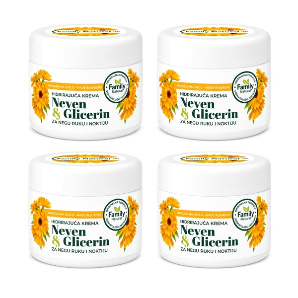 100ML FAMILY  NATURAL KREMA NEVEN&GLICERIN PAKET (4 komada)