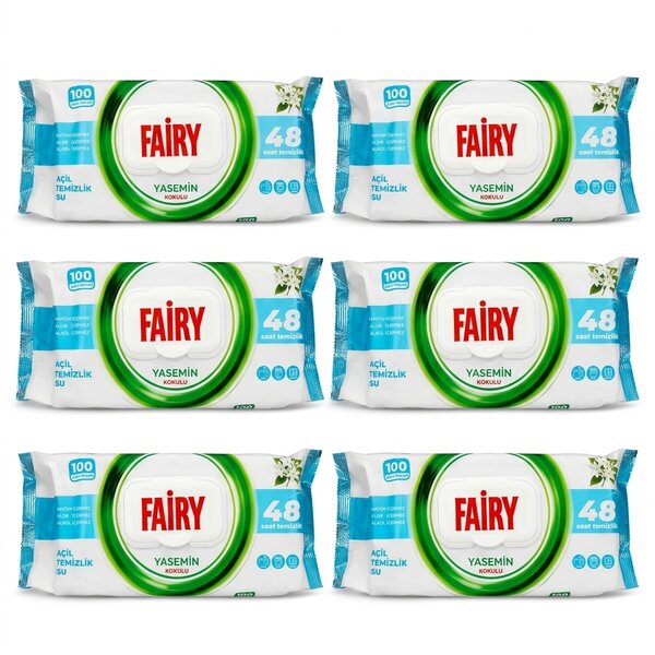 100/1 FAIRY VLAŽNE MARAMICE JASMIN PAKET (6 komada)