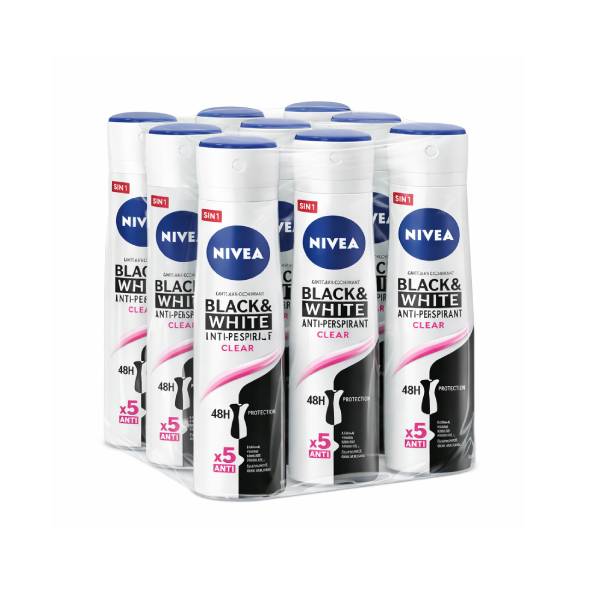 150ML NIVEA DEO B&W WOMEN PAKET (6 komada)