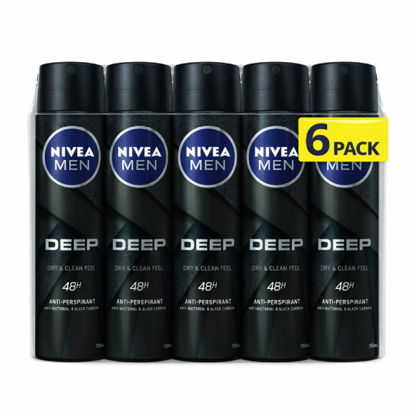 150ML NIVEA DEO MEN DEEP PAKET (6 komada)