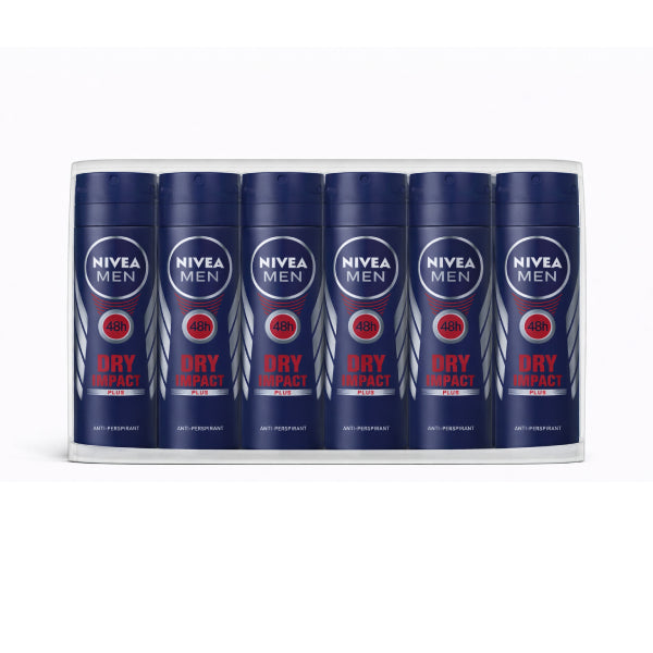 150ML NIVEA MEN DEO DRY IMPACT PAKET (6 komada)