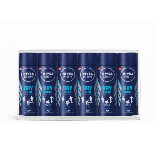 150ML NIVEA MEN DRY FRESH PAKET (6 komada)