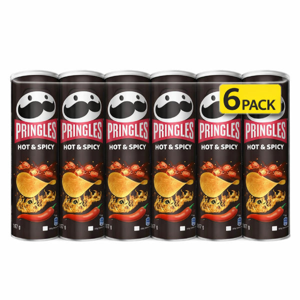 165G PRINGLES POTATO CHIPS HOT&SPICY PAKET (6 komada)