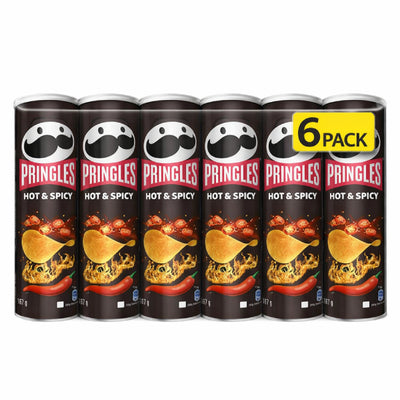 165G PRINGLES POTATO CHIPS HOT&SPICY PAKET (6 komada)