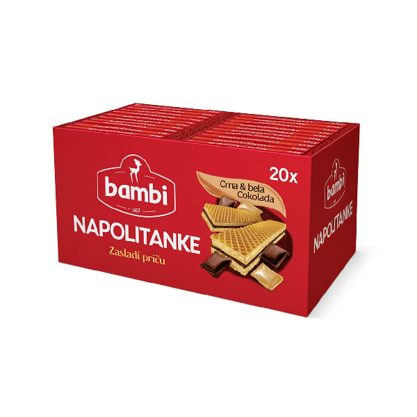 185G BAMBI NAPOLITANKE BELA I Paket (20 Komada)