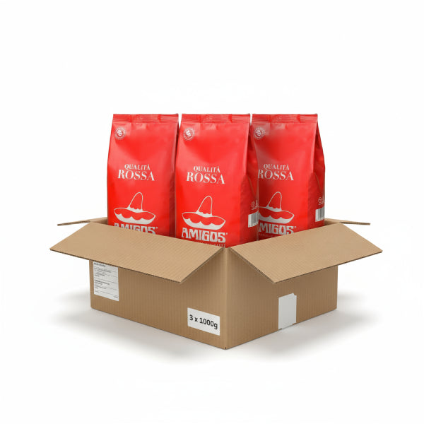 1KG AMIGOS ESPRESSO SILVER QUALITA ROSS Paket (3 Komada)