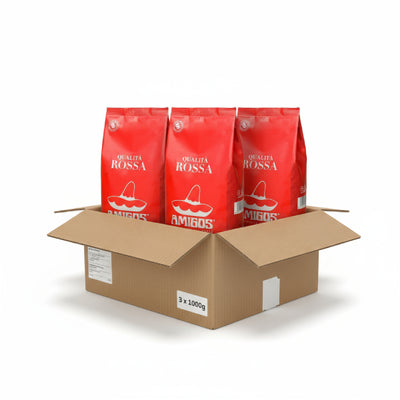 1KG AMIGOS ESPRESSO SILVER QUALITA ROSS Paket (3 Komada)