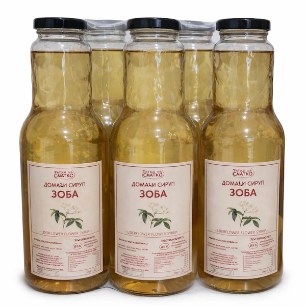 1L DOMAĆI SIRUP OD ZOVE TATKO NA SLATKO Paket (4 komada)