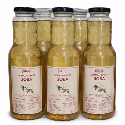1L DOMAĆI SIRUP OD ZOVE TATKO NA SLATKO Paket (4 komada)