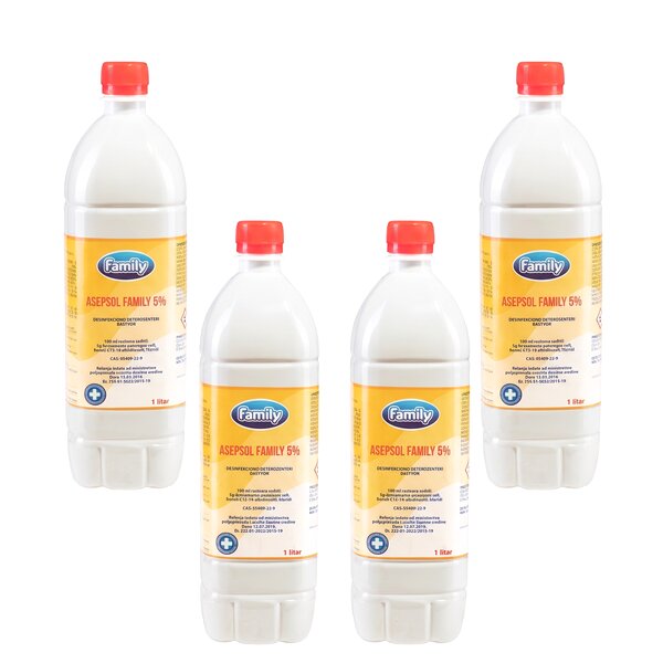 1L FAMILY ASEPSOL 5% PAKET (4 komada)