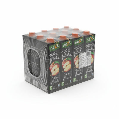 1L NEXT 100% PREMIUM JABUKA Paket (12 Flasa)