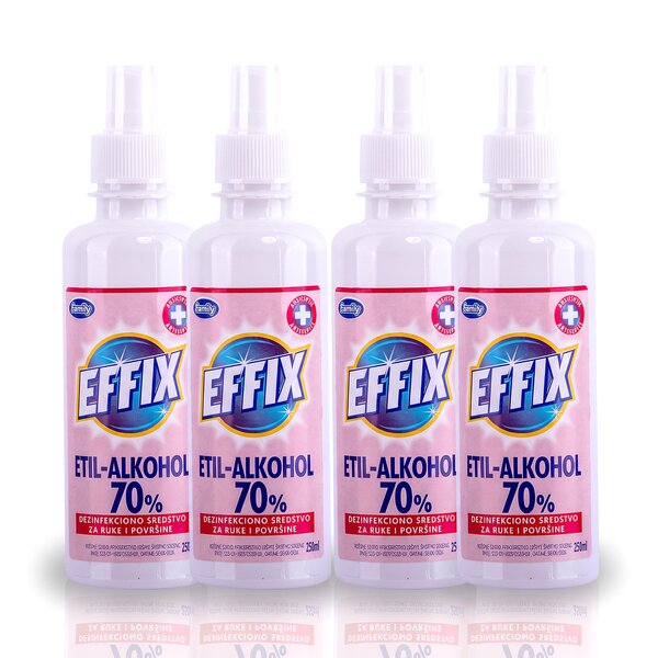 250ML EFFIX ETIL ALKOHOL 70% PAKET (4 komada)