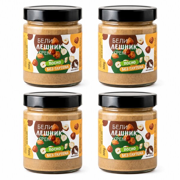 300G BELI LEŠNIK KREM (POSNO) ZDRAVO KOD RUSA PAKET (4 komada)