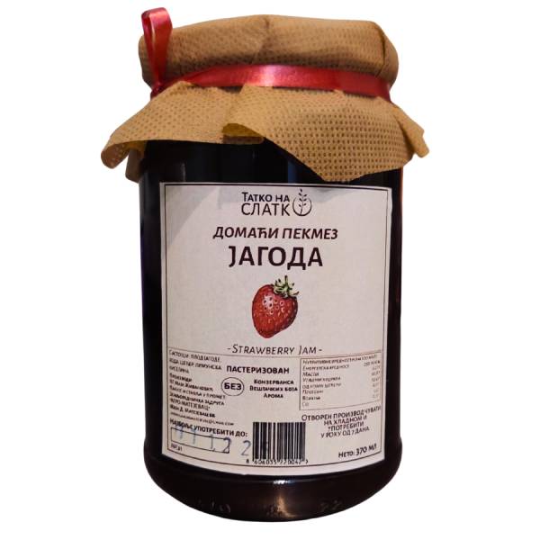 370ML DOMAĆI PEKMEZ OD JAGODE TATKO NA SLATKO