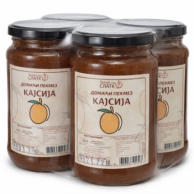 370ML DOMAĆI PEKMEZ OD KAJSIJE TATKO NA SLATKO Paket (4 komada)