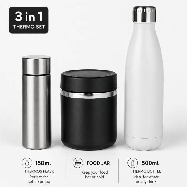 (3 U 1) NUTRIO TERMOS PAKET ZA KAFU, HRANU I VODU