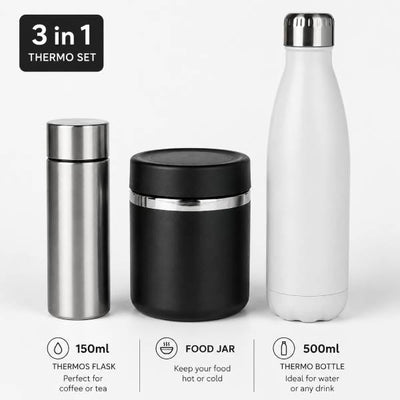 (3 U 1) NUTRIO TERMOS PAKET ZA KAFU, HRANU I VODU