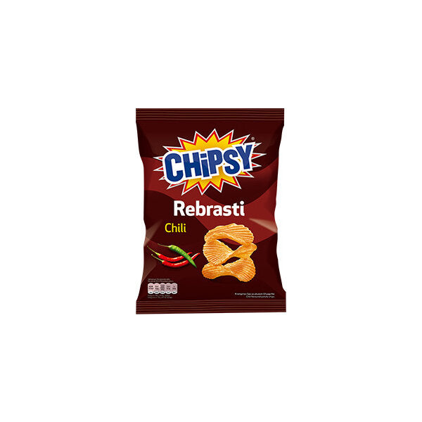 60G CHIPSY ČIPS REBRASTI CHILI - HC (POLA KUTIJE)*