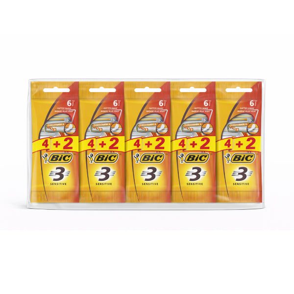 4+2 BIC BRIJAC 3 SENSITIVE PAKET (5 komada)
