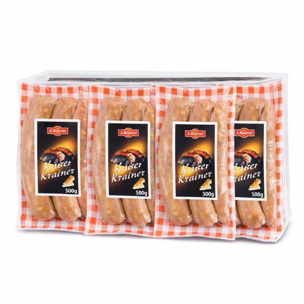 500G AUSTRIJSKA KOBASICA SA SIROM KRAINER PAKET (4 komada)