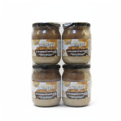 500G CRNO BELI LEŠNIK KREM SA BELGIJSKOM ČOKOLADOM Paket (4 komada)