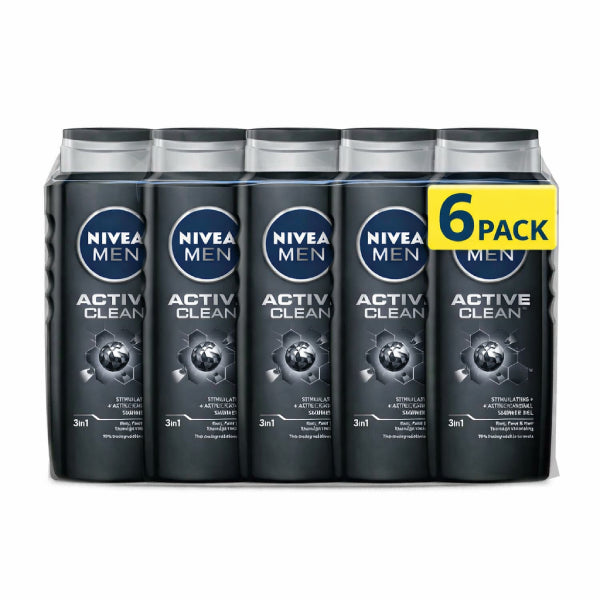500ML NIVEA GEL ACTIVE CLEAN PAKET (6 komada)